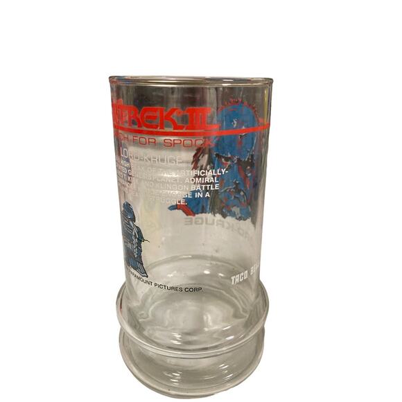 Vintage 1984 Star Trek The Search For Spock Taco Bell Lord-Kruge Collector Glass - Picture 6 of 10